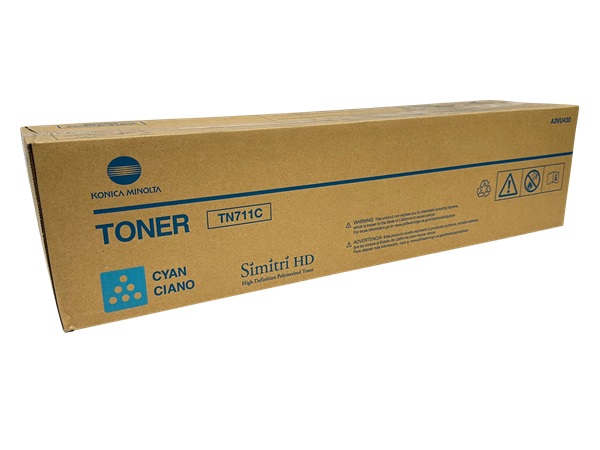 Konica Minolta A3VU430 (TN711C) Cyan Toner Cartridge