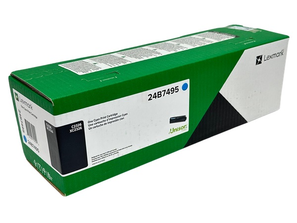 Lexmark 24B7495 Cyan Toner Cartridge