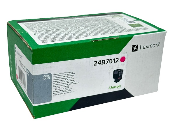 Lexmark 24B7512 Magenta Standard Yield Toner Cartridge