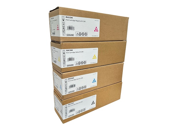 Ricoh M C240FW Complete (C,M,Y,K) Toner Set