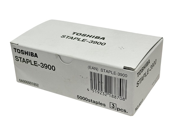 Toshiba 6A000001802 (Staple 3900) Staple Cartridge - Box of 3